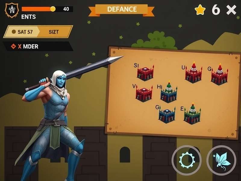 Indore Fortress Defender gameplay screenshot showing fortress defense mechanics